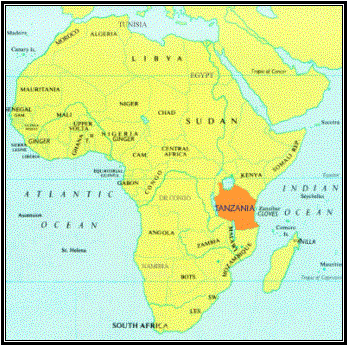 Map of Tanzania