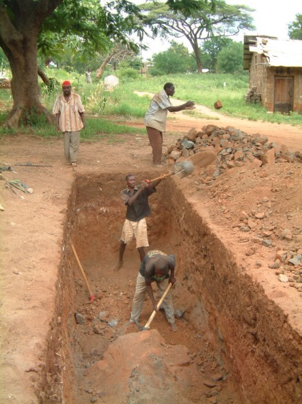 Digging the Pit Latrines