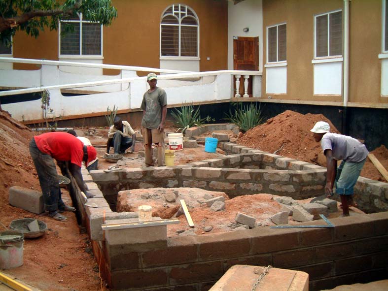 Anæsthetic & Recovery Room Foundations under construction