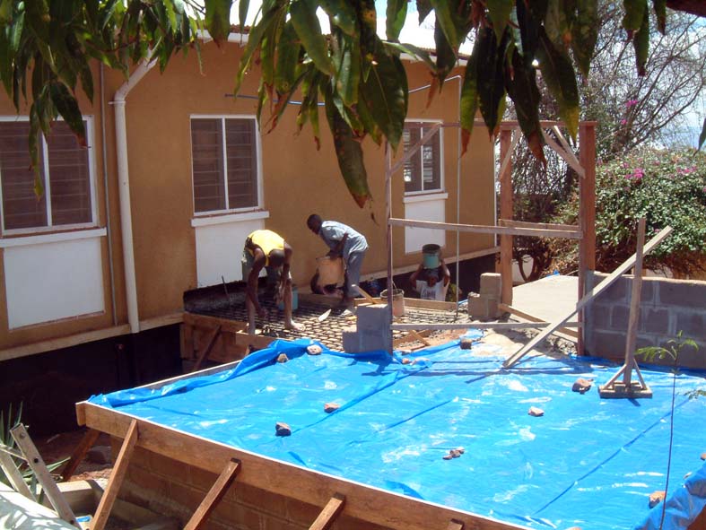 Laying of Concrete Sub-Floor to Anæsthetic Suite