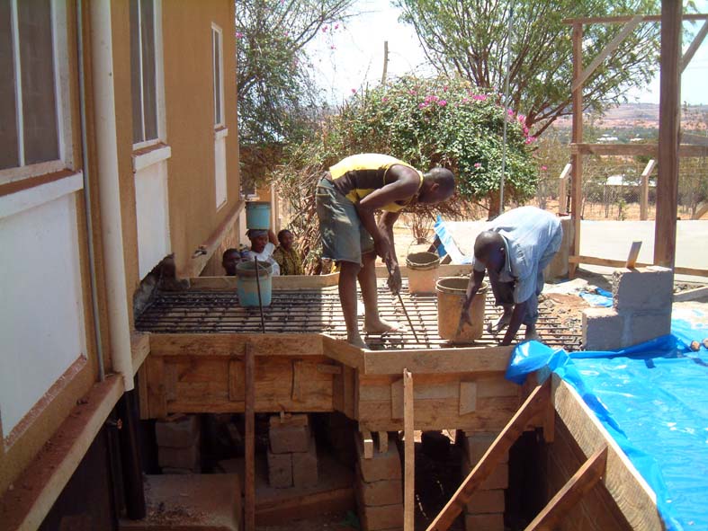 Construction of Reinforced Concrete Linking Bridge