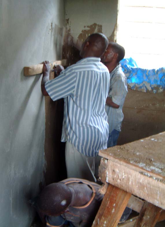 Plastering the Anæsthetic Room