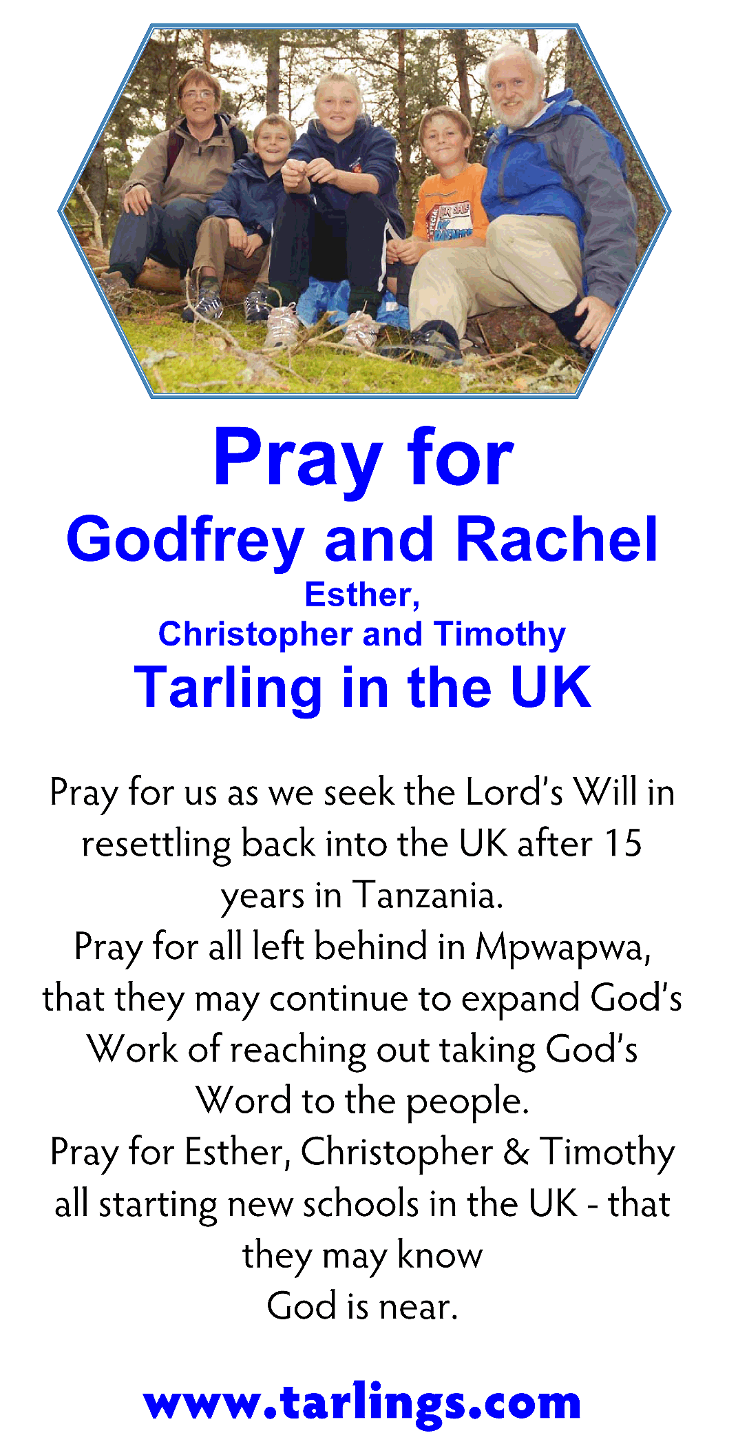 Prayer Card 2008