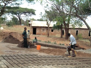 Preparing The Concrete Blocks