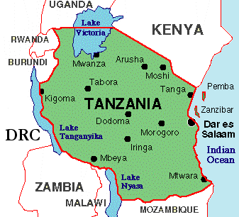 Map of Tanzania