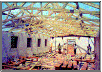 St. James' Church During Re-roofing