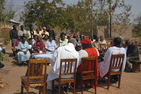 The Service to Unveil the Foundation Stone for St. Luke's Chapel, Ving'hawe
