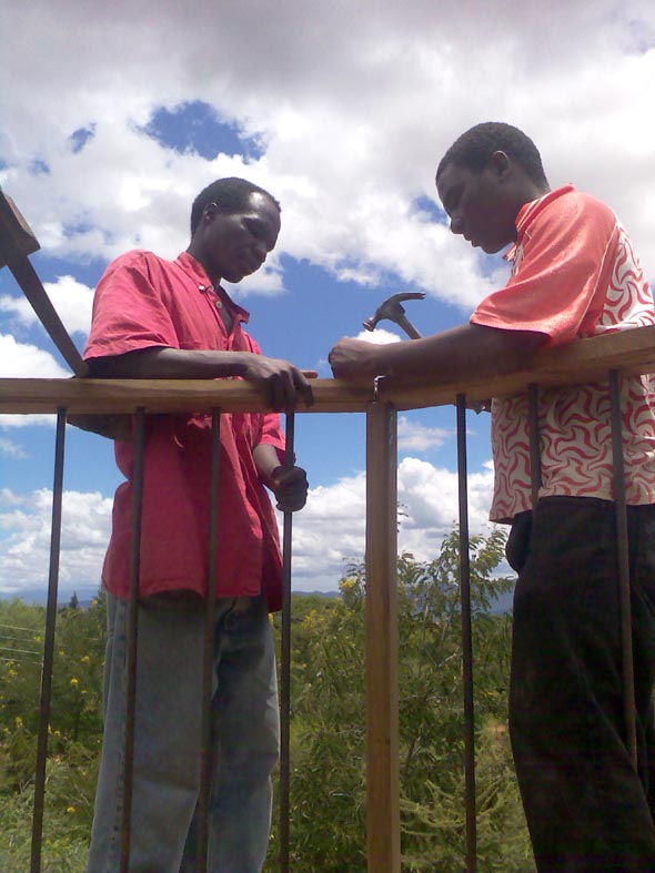 Completing the joints of the Clerestory Window