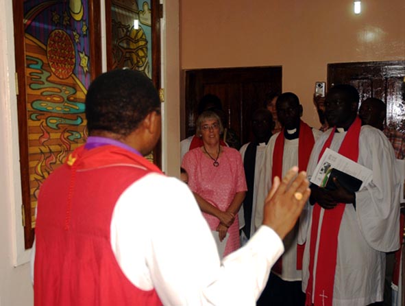 +Jacob Chimeledya Blesses the 'Creation - Uumbaji' memorial Windows