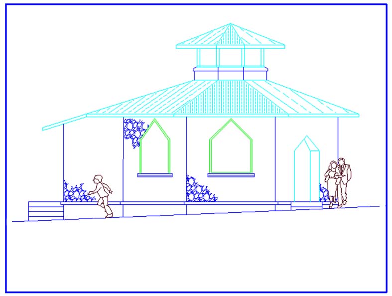 An Elevation of the Proposed St. Luke's Chapel