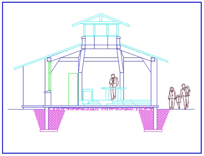 Section through Proposed St. Luke's Chapel
